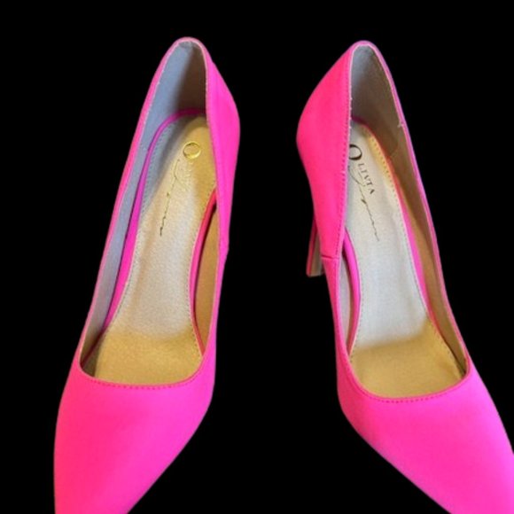 Olivia Shoes - Neon Pink Stiletto Heels  4003  NWT Boutique